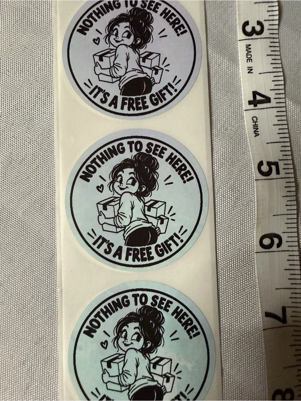 50 2”x2” Round Thermal Free Gift Sticker - Pastel 🌈 -Starry Purple or Solid Past